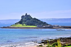 St Michael's Mount, the Island Castle Viewed From Marazion
