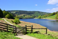 View Up Lower Derwent Reservoir Wallpaper