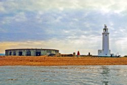Hurst Castle and the High Lighthouse Wallpaper