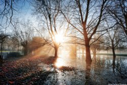 Flooded Eton College Parks Wallpaper
