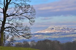 Titterstone Clee winter scene.