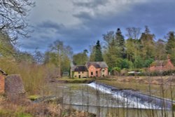 The Old Mill at Bromfield. Wallpaper