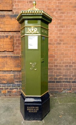 Victorian post box in Rochester High Street