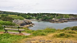 The Small Community of  Llaneilian, Across the Bay from Point Lynas Lighthouse, at the Northeastern point of Anglesey Wallpaper