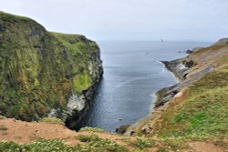 View of The Wick on Skomer Island Wallpaper