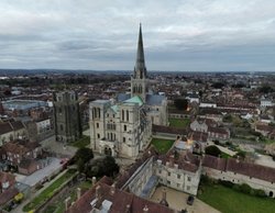 Aerial view of Chichester Cathedral Wallpaper