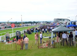 The View from Tattenham Corner up to the Finish Line at Epsom Wallpaper