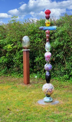 Glass Totem at the Entrance to the Aaronson Studio