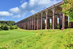 General View of the Ouse Valley Viaduct in Sussex Wallpaper