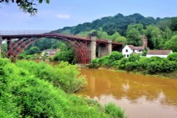 Ironbridge and the Old Ice House in Shropshire Wallpaper