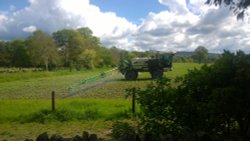 Crop spraying Wallpaper