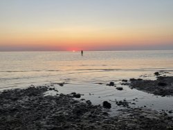 Hunstanton sunset Wallpaper