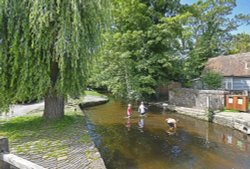 The river Tillingbourne at Shere Wallpaper