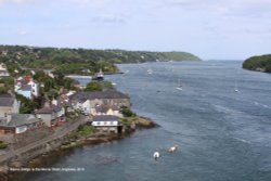 Menai Bridge and the Menai Strait, Anglesey Wallpaper