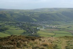 A view of Porlock from Exmoor Wallpaper