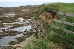 The cliffs at Seahouses Wallpaper