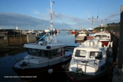 Seahouses Harbour Wallpaper