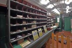 Post Office Sorting Carriage at the Steam Museum at Bressingham Gardens