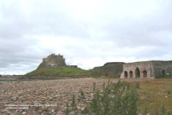 Holy Island and Lindisfarne Castle Wallpaper