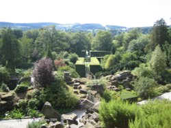 The rockery at Chatsworth House Wallpaper