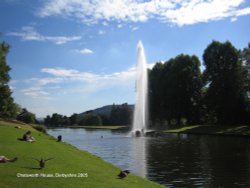 The fountain at Chatsworth House Wallpaper