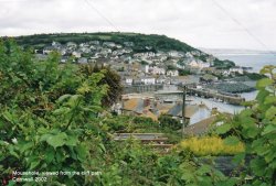 Mousehole, viewed from the cliff path Wallpaper