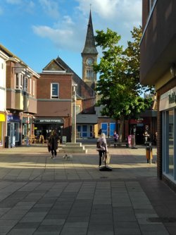 Saxon cross and Christian centre in Christchurch
