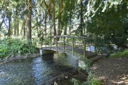The River Darent at Lullingstone Castle Garden Wallpaper
