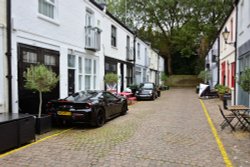 The Southern End of Cranley Mews in South Kensington Wallpaper
