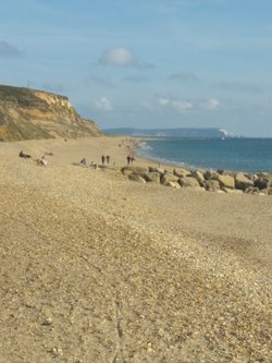 Looking towards Isle of Wight from Hengistbury Head, Christchurch