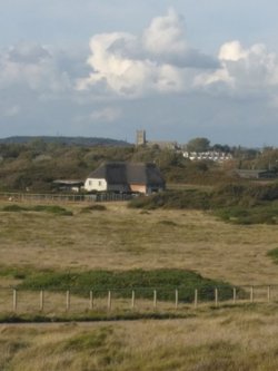 Christchurch Priory from Hengistbury Head