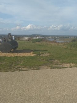Christchurch Priory from Hengistbury Head