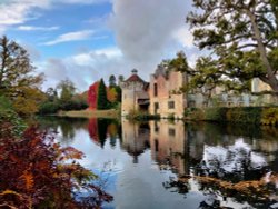 Beautiful Reflections of Scotney Castle Ruins, Lamberhurst, Kent