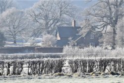 A hard frost at Brampton Bryan