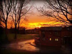 Sunset Over Royton Wallpaper
