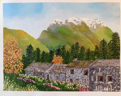 Old Dwellings Winlaton Wallpaper