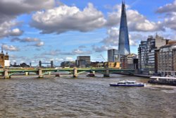 Eastwards View From the Millennium Bridge Wallpaper
