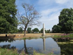 The pond, Harefield Wallpaper