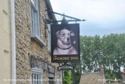 The Smoking Dg Pub Sign, Malmesbury, Wiltshire 2022