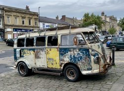 V W camper van seen in Ripon today. Wallpaper