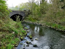 River Dearne and Bridge Cudworth Wallpaper