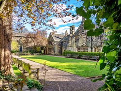 Oakwell Hall Rear view Birstall Wallpaper