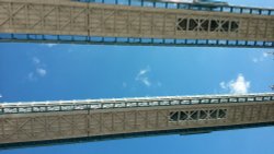 Tower Bridge from below Wallpaper