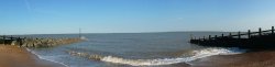Felixstowe beach panorama Wallpaper