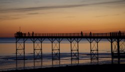 Sunset Pier Wallpaper