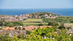 View to Beeston Bump, Sheringham Wallpaper