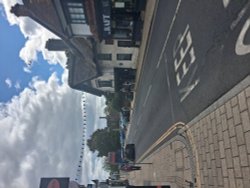 Ancient buildings in the centre of Christchurch Wallpaper