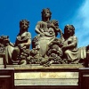 Sculptures on the Victorian Market Hall, Accrington