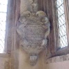 A 'mural tablet' memorial inside the church