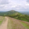 The Malvern Hills. Looking towards the Worcestershire Beacon